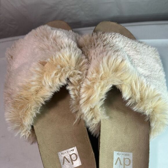 Dolce vita ilenia platform fuzzy SLIDES size 10 NEUTRAL - Picture 9 of 10